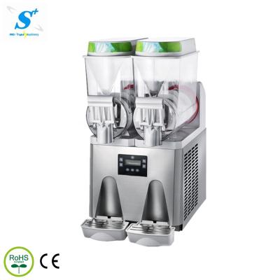 China Double Bowls Hotel Commercial Frozen Granita Slush Machine Stainless Steel Cocktail Machine for sale