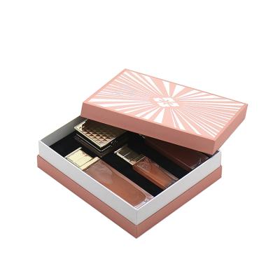 China Custom Materials Recycled Lip Gloss Packaging Boxes With Hot Rose Gold Stamp Logo for sale