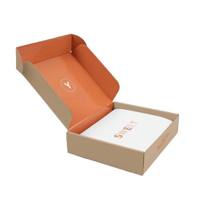 China Recycled Materials Top Sale Pink Color Corrugated Cardboard Cosmetic Mailing Box for sale