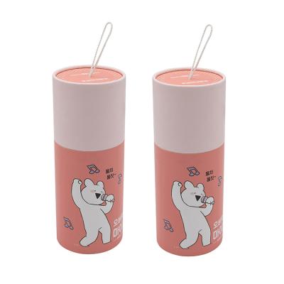 China Recycled Materials Cylinder Candle Box Cardboard Custom Printed Tube Round Candle Box Tube Paper Packaging With Insert for sale