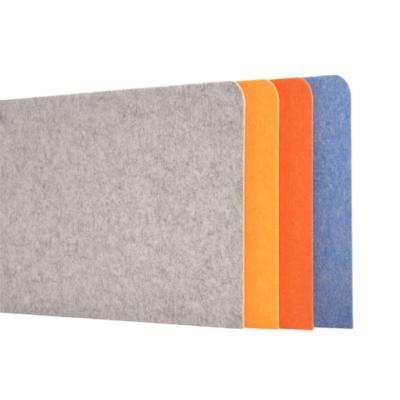 China Eco-friendly Polyester Fiber Desk Divider Partition Sound Absorbing Screen Frame for sale