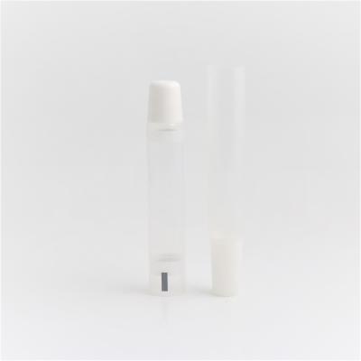 China Cosmetic Eco-Friendly Custom Design Private Label Biodegradable Empty Lip Balm Squeeze Tube Transparent Wholesale Custom D19 for sale