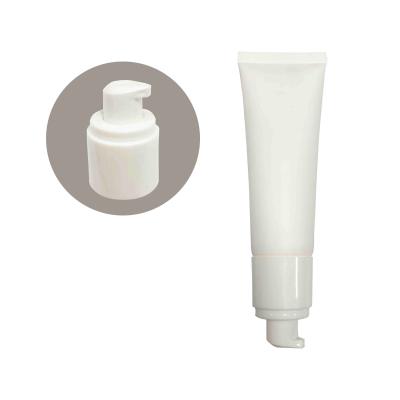 China OEM Cosmetic Empty Makeup 50g Pump Base Tube Cosmetic Packaging For Sun Cream for sale