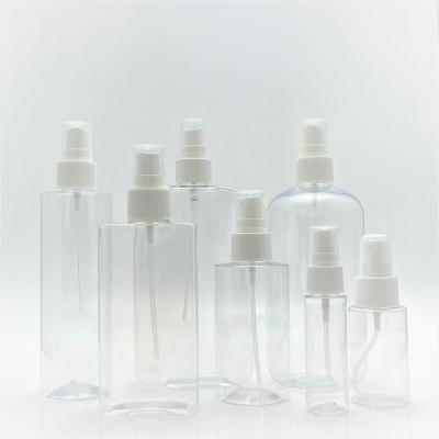 China Cosmetic Perfume Spray Bottle 200ml PET Plastic Pump Perfume Cosmetic Spray Bottles for sale