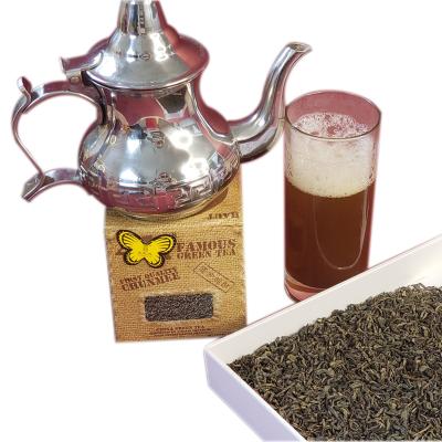 China VERT DE CHINE Organic Loose Tea Chunmee Green Tea T411 Hot Sells in France with EU Standard for sale