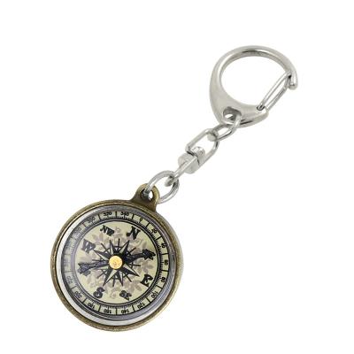 China Pointing Guide Mini Metal Survival Compass Portable Pocket Key Chain Compassg Outdoor Camping Hiking Equipment for sale