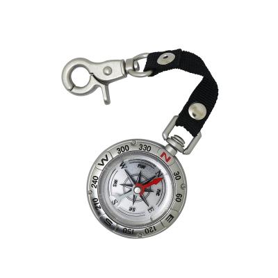 China Pointing Guide Outdoor Metal Key Chain T49 Portable Custom Compass With Lanyard Quick-hooking Pocket Watch High-Grade Compass for sale