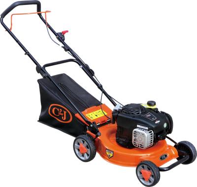 China 4-Stroke 16inch Hand Push Gasoline Lawn Mower With Grass Cutter Machine CJ16GTZB30 BS Engine for sale