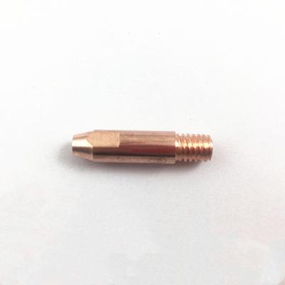 China Industry manufacturers 24KD binzel torch M6*28*0.8~1.6 contact welding tip for sale