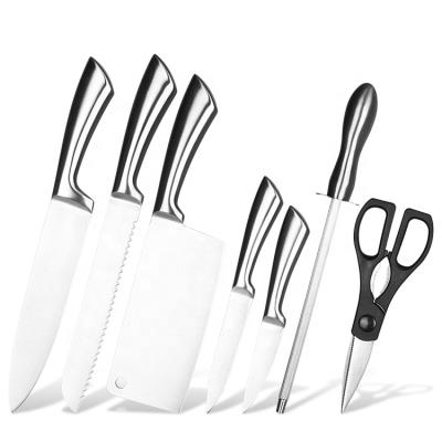 China Viable 7PCS Chef's Knife Set Ultra Kitchen Knife Set Sharp Cutlery Set Stainless Steel Premium German Knife for sale