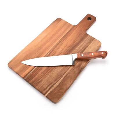 China 17 Inch Sustainable Eco-friendly Natural Acacia Wood Kitchen Cutting Cutting Board for sale