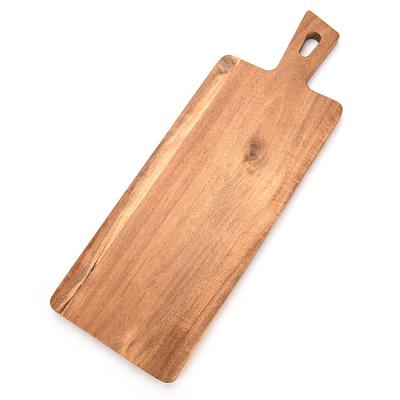 China Eco-Friendly Black Walnut Tray Paddle Shaped Wooden Natural Steak Food Serving Platter for sale