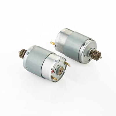 China Mglory EMC Permanent Magnet RS380 Drip Proof 21000rmp CE Reducing Mini Gearbox DC Motor For Mini Electric Motor for sale