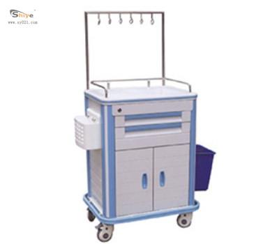 China Modern High Quality ABS Medical Trolley Hospital Cart Infusion Trolley Medical Transfusion Trolley for sale