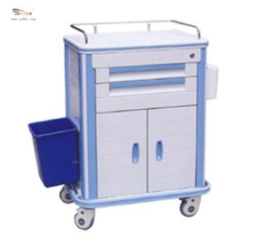 China Modern High Quality Medical Trolley Medical Trolley ABS Hospital Medical Nursing Cart for sale