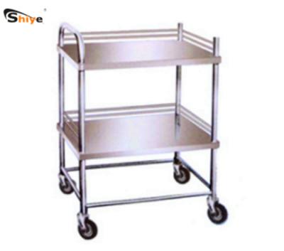 China Good Price Modern TC-567 Moving Stainless Steel Surgical Instrument Trolley Instrument Trolley For Hospital Medical Treatment for sale