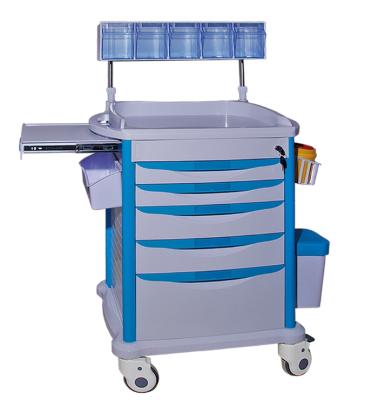 China TC-502 Traditional Hot Sale Hospital Anesthesia Centralized Lock Trolley Cart for sale