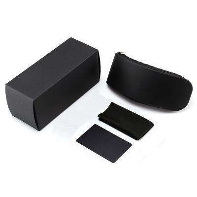 China Fashionable 2021 PU Sunglasses Box Eyewear Packaging Case With Brand Logo for sale