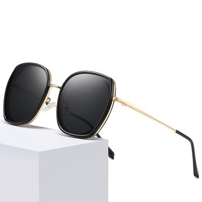 China Fashion sunglasses 2021 new large frame ladies sunglasses fashion polarized sunglasses wholesale for sale