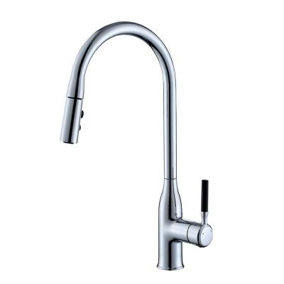 China Modern Hot Selling Kitchen Sink Faucet With Pull Out Sprayer Mixer Tap Kitchen Faucet for sale