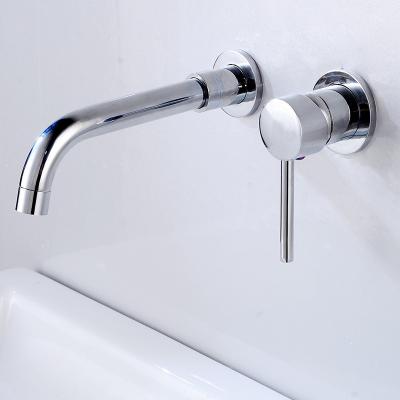 China Cheap Wall Mounted Black Concealed Faucet Metered Faucets Factory Price Bathroom Basin Faucet for sale