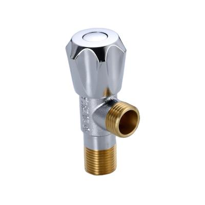 China Factory direct sale durable bathroom accessories quick opening 90 degree brass angle valve for sale