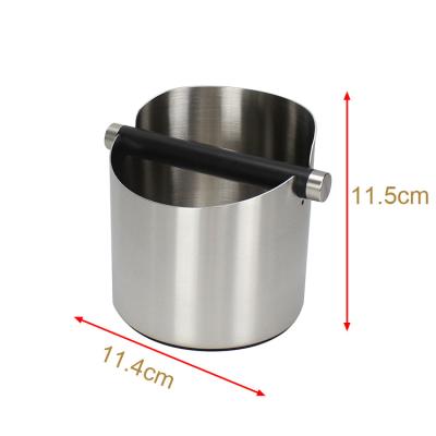 China Sustainable Manufacturer Customized Cost Effective Free Standing Attractive Stainless Steel Knock Box Coffee for sale