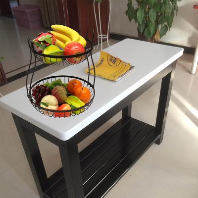 China Sustainable High Durability Widely Used Durable Material Drainable Round Fruit Basket For Indoor Cabinet for sale