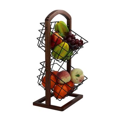 China Sustainable Factory Directly Supply Expandable Mini Modern Design Fruit Basket Vegetables For Dining Table for sale