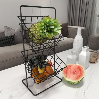 China Sustainable Factory Direct Stainless Steel Free Standing OEM ODM Accept Fruit Basket Steel for sale