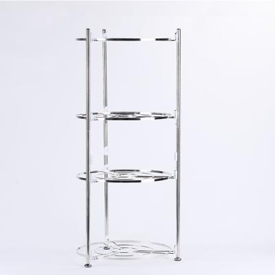 China Viable Multi-Layer Art Kitchen Pot And Pan Rack Wire Cutting Board Metal Organizer for sale