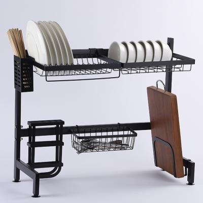 China High Quality Finished Single Ended Sink Dish Rack Kitchen Dish Rack Drying Sink Rack Viable for sale