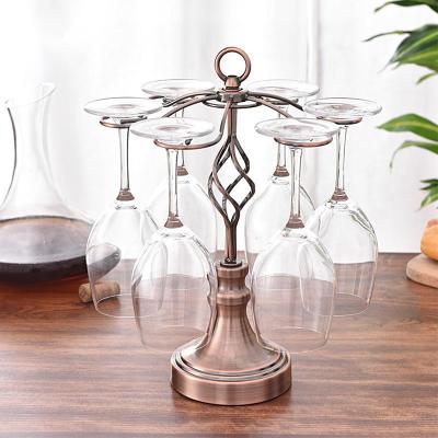 China Viable Wine Glass Stemware Wine Glass Rack Display Rack for sale