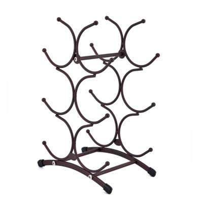 China Classic Wine Rack 6 Bottle Stand Viable High Quality Red Wine Table Rack Classic Wine Rack for sale