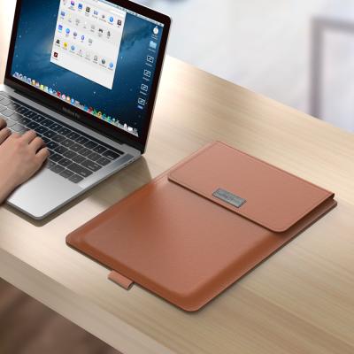 China Best Selling PU Leather Laptop Sleeve Case Bag Computer Sleeve Case 11 Stand Holder 12 13 14 15 16 Inch Bag For Macbook Sleeve Bag for sale