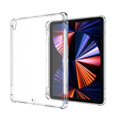 China With Inclusive Silicone Anti-drop Cover New Popular mini6 Transparent TPU Pencil Holder Case For iPad mini 6 2021 Clear Case With Pencil Holder for sale