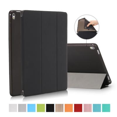 China Pro 9.7 Inch 2016 Matte Felt Soft TPU Pro 9.7 Smart Tablet Cover Case PU TPU Back Stand Case Magnetic Leather Flip Cover For iPad For Kids for sale