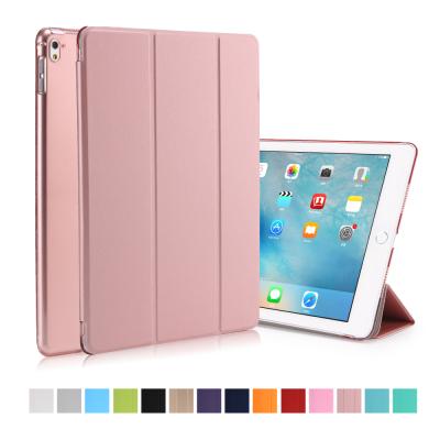 China 2016 Inch iPad Pro9.7 Hard Leather Shell Cover For PC Flip Case Shockproof Stand Matte Top-Ranking 9.7inch Smart Tablet Case Cover for sale