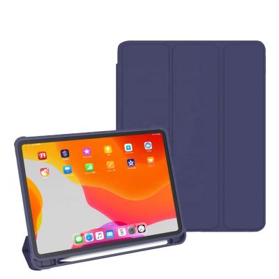 China With Pencil Holder Top Selling Ex-stock Multi Folds Magnetic Case With Smart Pencil Holder Cover For iPad Air 4 10.9 PU Leather Auto Sleep Case for sale