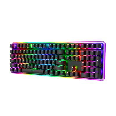 China Kludge RK918 108 Full Waterproof And Dustproof Royal Keys Ergonomic Gamers Computer PC Led RGB Backlight Mechanical Gaming Keyboard for sale