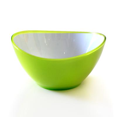 China Sustainable Salad Oval Bowl Made Of Plastic For Houseware Good Quality Two Color Tableware Customized for sale