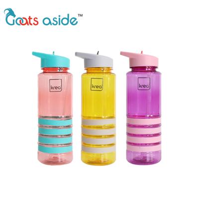 China Viable Clear Empty Plastic Takeaway Milk Cups Reusable Sports 760ml Kids Bottle Plastic Water Bottle With Spout Pet Water Bottle for sale