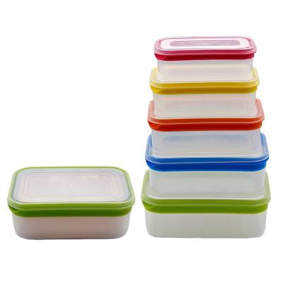 China Freshness Preservation Customized Creative Food Packing Crate Rectangle Food Storage Containers Set Household Items Plastic Container Food Container for sale