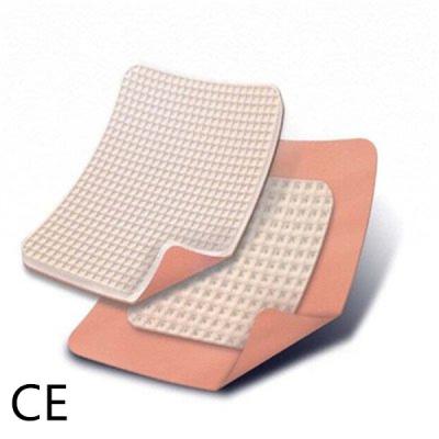 China 4x4 Silicone Foam Wound Dressing With Silicone Adhesive Border Skin Care for sale