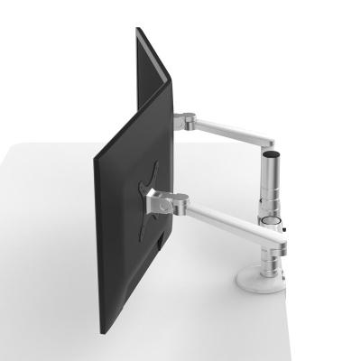 China Universal Hospital LCD Screen Monitor Stand Arm Interactive Double Lift Rotation Frame for sale