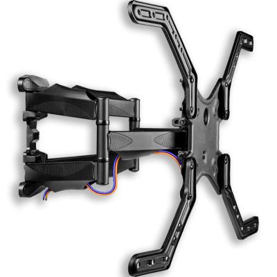 China Metal 180 Degree Swivel Bracket Flip Down Tv Wall Mount LCD Max Vesa 400*400mm Full TV Mount Motion TV for sale