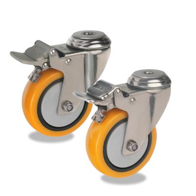 China Modern stainless steel caster with brake, 3