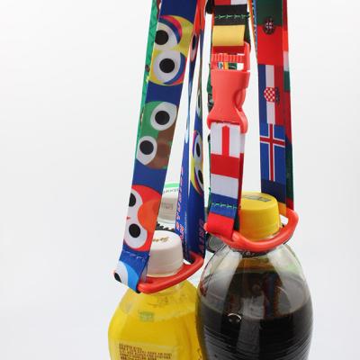 China Tag: adjustable Water Bottle Neck Lanyard | Bottle Holder Lanyard With Clip | Bottle Holder Lanyard For Travel for sale