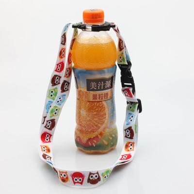 China Water Bottle Holder Lanyards,  Carabiner Hook Drink Holder Lanyard With Clips | Bottle Holder Neck Lanyard for sale