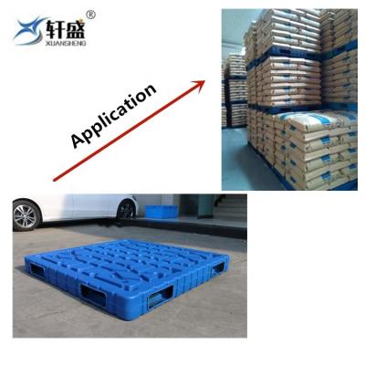 China Japan Eco-friendly Standard Size HDPE Pallet Pallet Blow Molding Plastic Pallet For Food Industry for sale